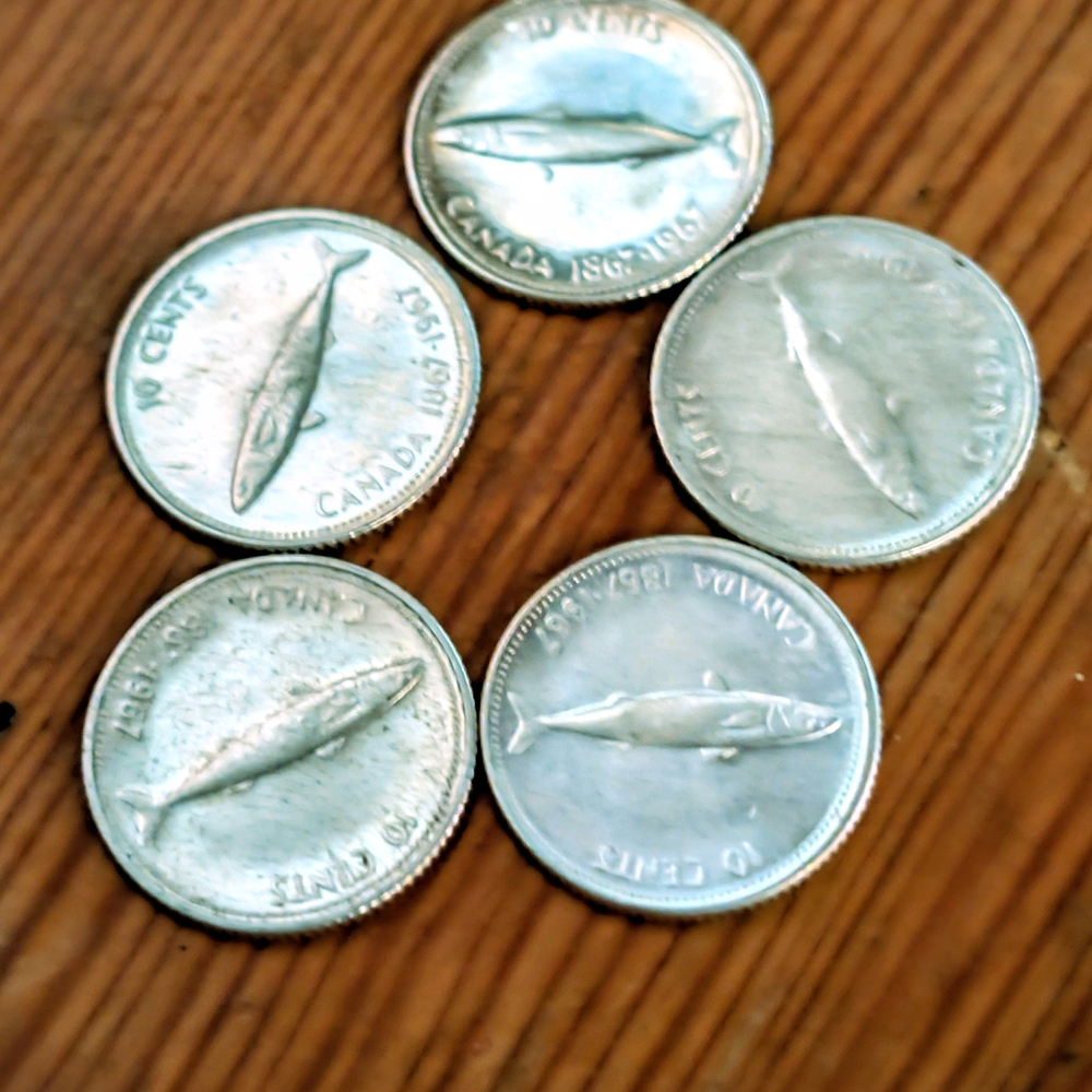 Silver 1967 Dimes